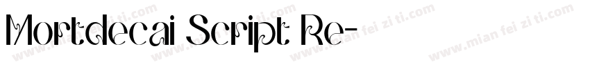 Mortdecai Script Re字体转换